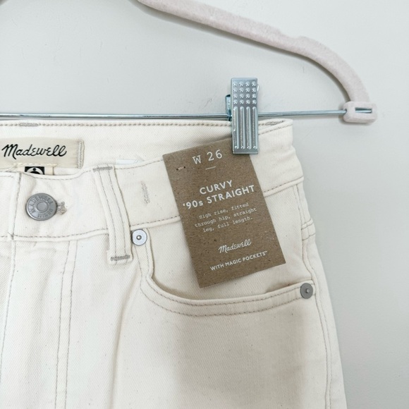 NWT Madewell The Curvy '90s Straight Jean Vintage Canvas Size 26 - Picture 6 of 9